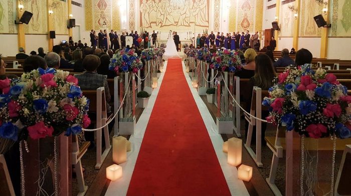 No altar, cerimonia