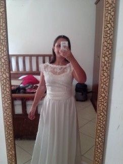 Meu vestido off white do mercado livre R$ 500