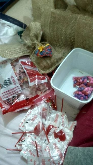 Doces das lembrancinhas
