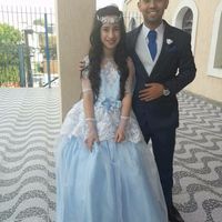 A daminha (quase do tamanho do noivo rs)...