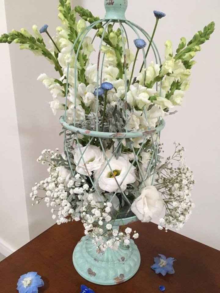 Gaiola com flores