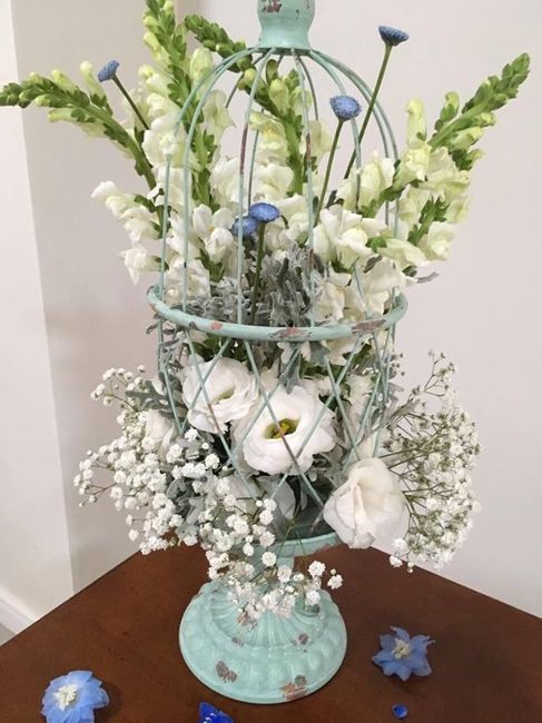 Gaiola com flores