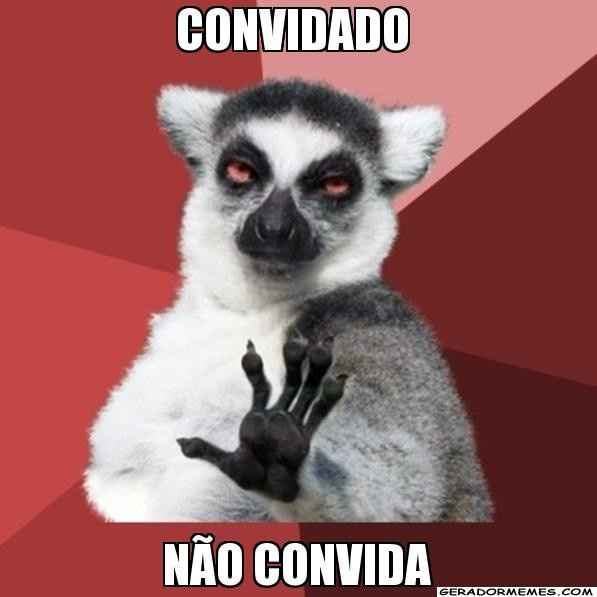 Levar alguém que não foi convidado