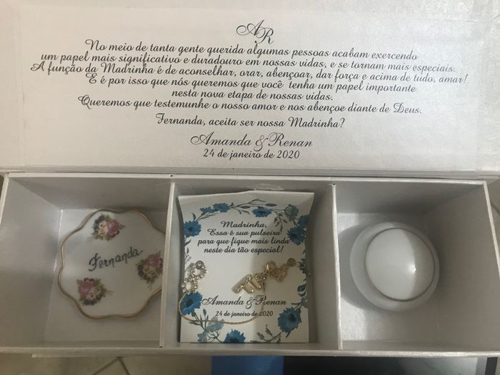 Caixa convite dos padrinhos veem ver 😍😍 - 2