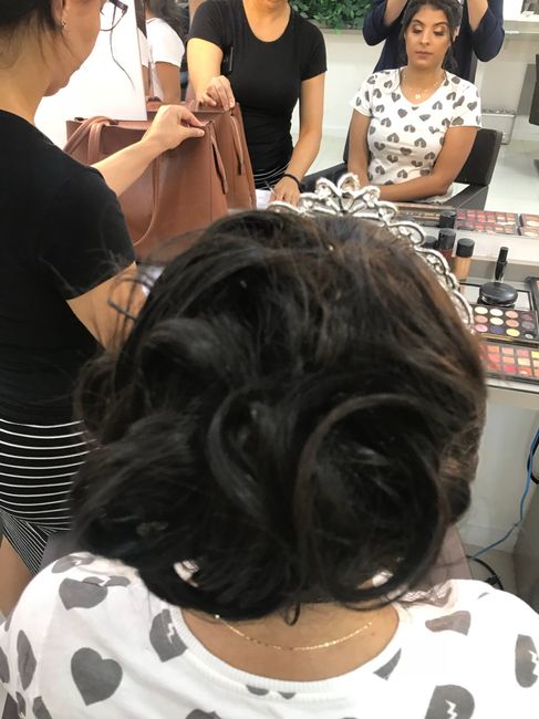 Meu teste de make e penteado 😍 3