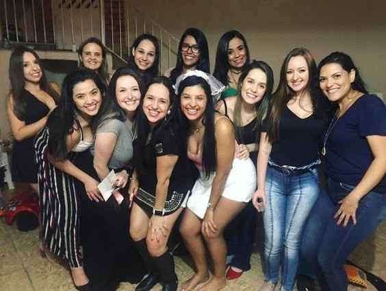 Minhas amigas e algumas das madrinhas.. 