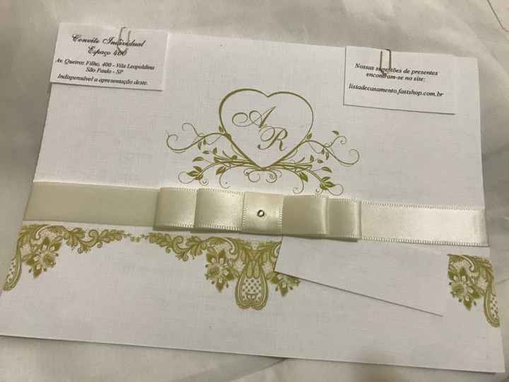 Meu convite de casamento! #vemveer 😍 - 1