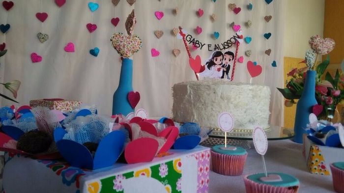 Detalhes da Mesa e bolo