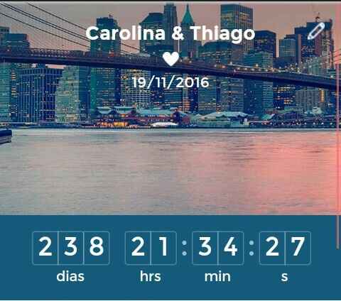 Tem alguém contando os dias para o sim? - 1