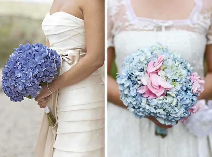 Bouquet com tom azul