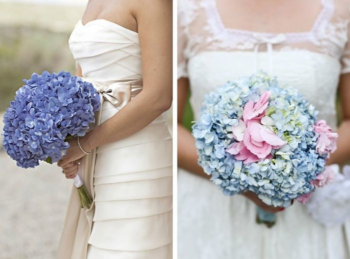 Bouquet com tom azul