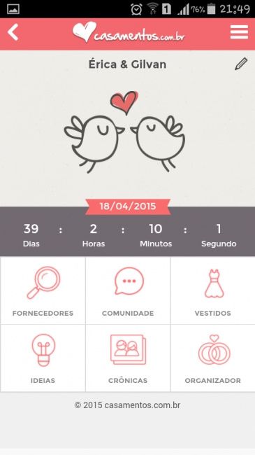 Faltam quantos dias para o seu casamento??? - 1