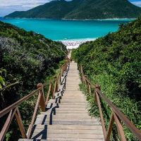 Chegando na praia