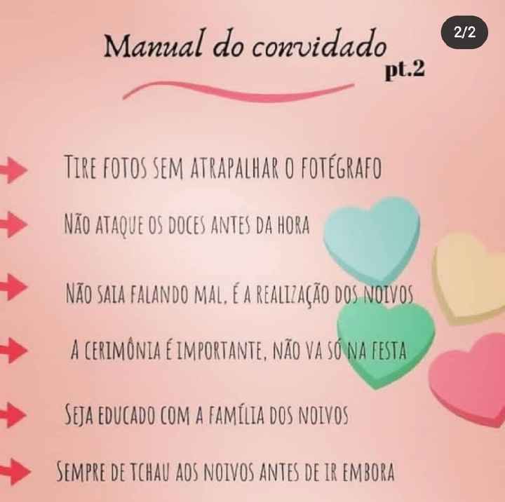 Manual de convidados - 2