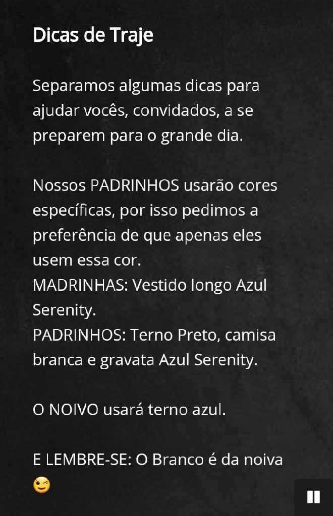 Informar ou não a cor dos vestidos das madrinhas ? - 1