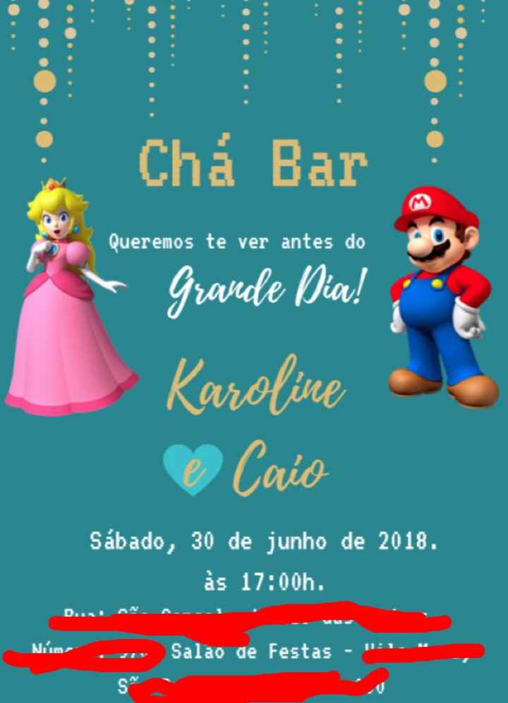  Convite do Chá Bar, qual escolher?! - 1