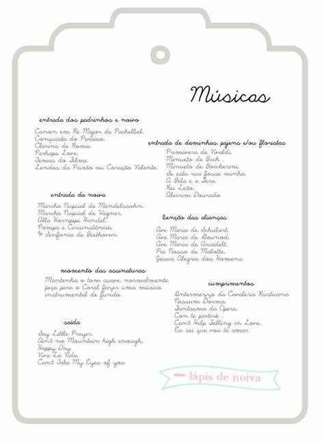 Musicas do casório s2 !!!! - 2