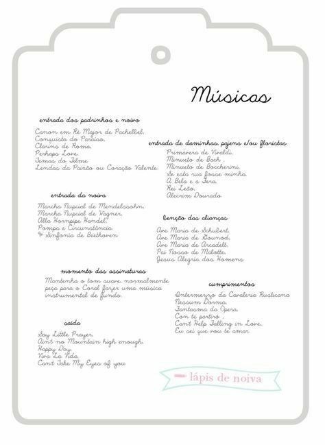 Musicas do casório s2 !!!! - 2