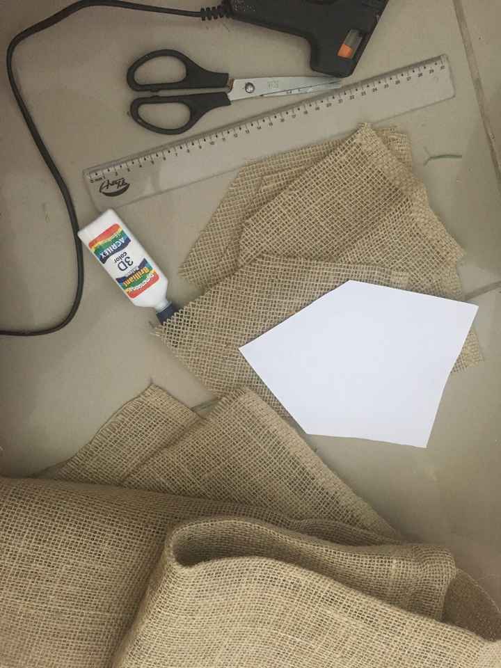 Diy 6 Bandeirola de juta - 1