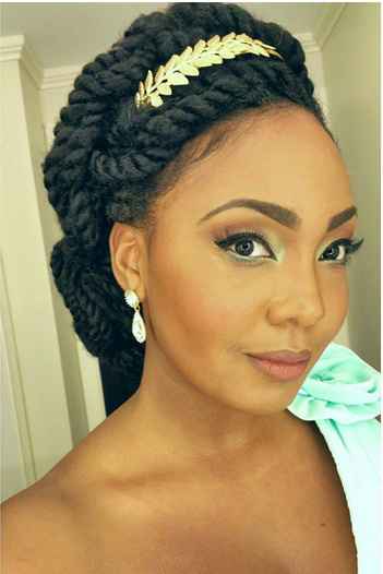Tranças box braids grossa