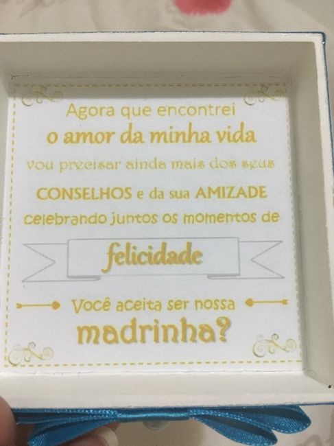 O convite dos padrinhos chegou #vemver - 2