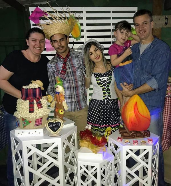 Padrinhos e daminha ♥
