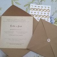 Nossos convites: Érika + Jean