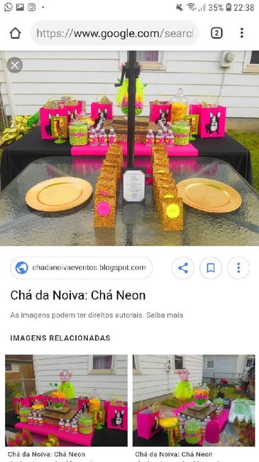 Chá dos noivos neon 2