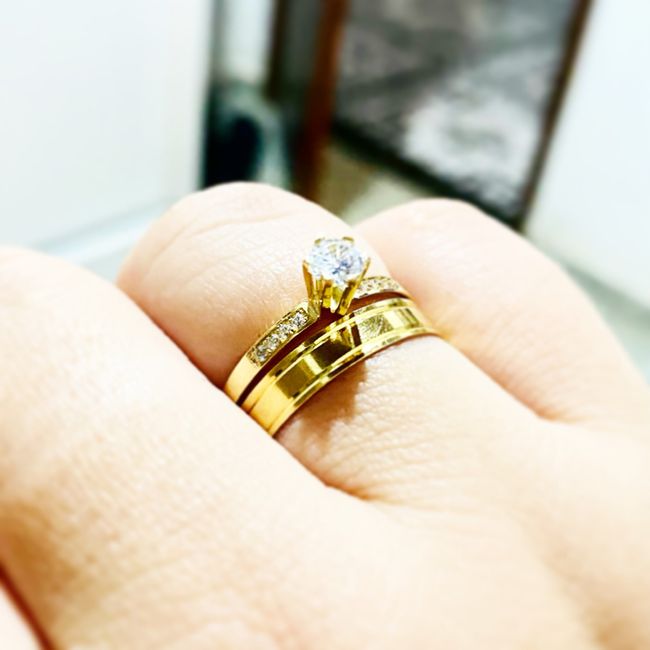 Vai usar o anel de noivado junto com a aliança? 💍 2