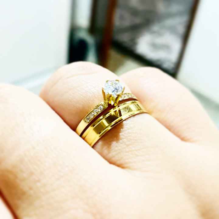 Vai usar o anel de noivado junto com a aliança? 💍 - 1