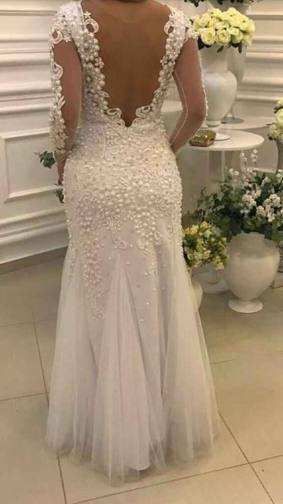 Vestido de noiva curto para balada. - 1