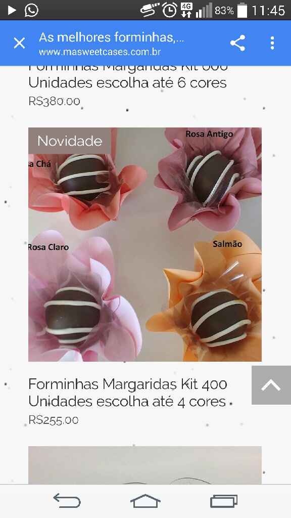Forminhas de doces - 1