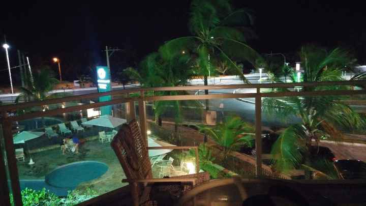 Vista da sacada do quarto