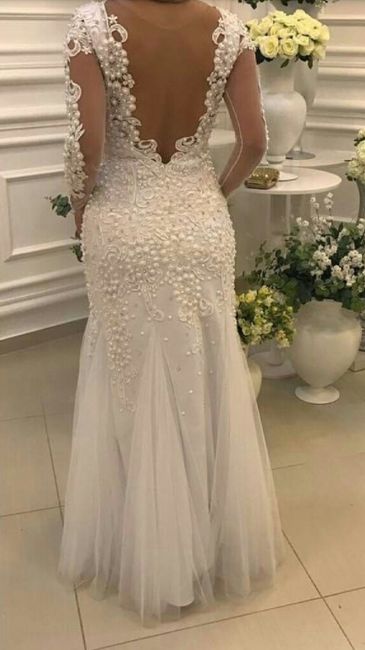 Vestido de noiva curto para balada. - 1