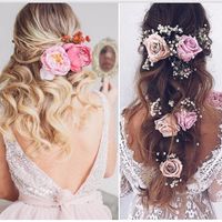 Só eu que amo flores no cabelo! 