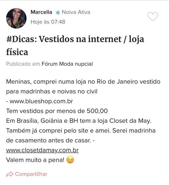 Dicas de lojas de vestidos de civil e pré wedding 2