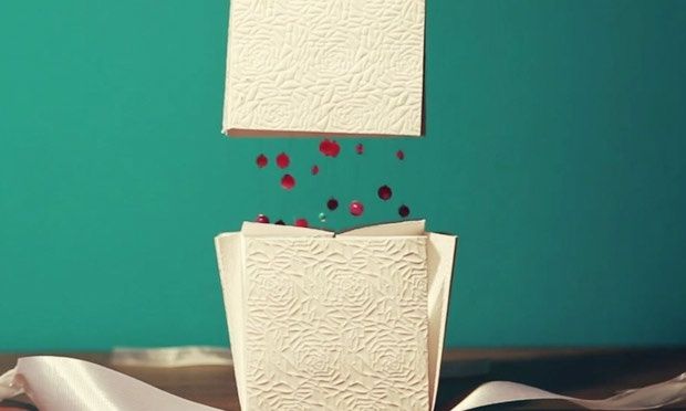 Convite de casamento inovador