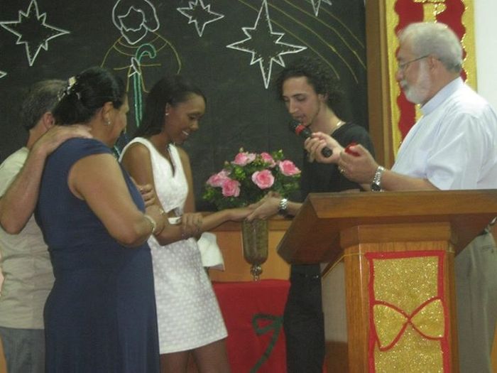 Benção na Igreja, nosso noivado