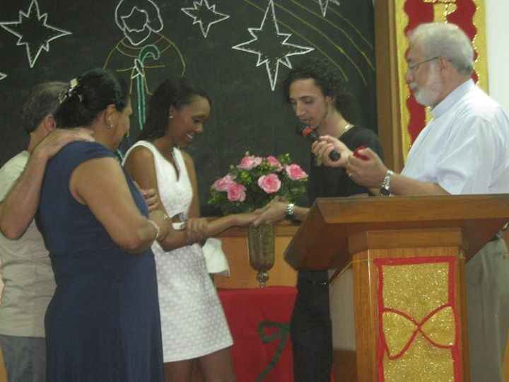 Benção na Igreja, nosso noivado