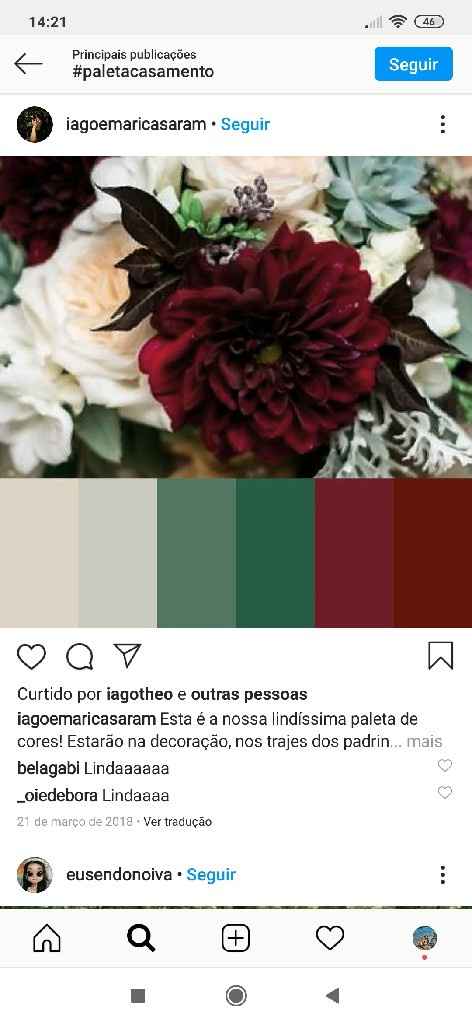 Paleta verde de dourado - 1