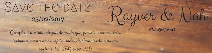 Meu save the date 