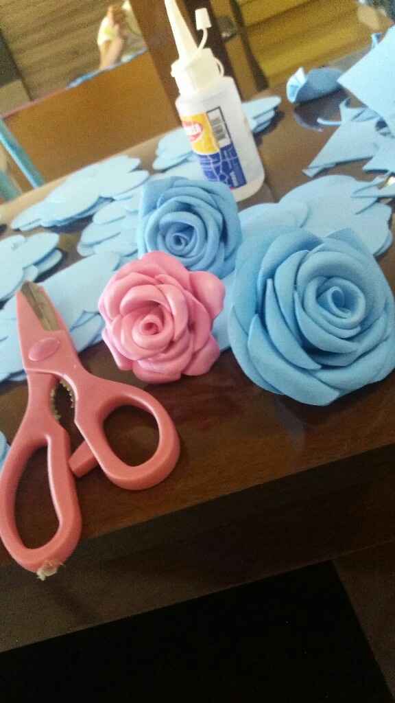 #diy centro de mesas do noivado - 14