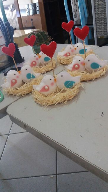 #diy centro de mesas do noivado - 9