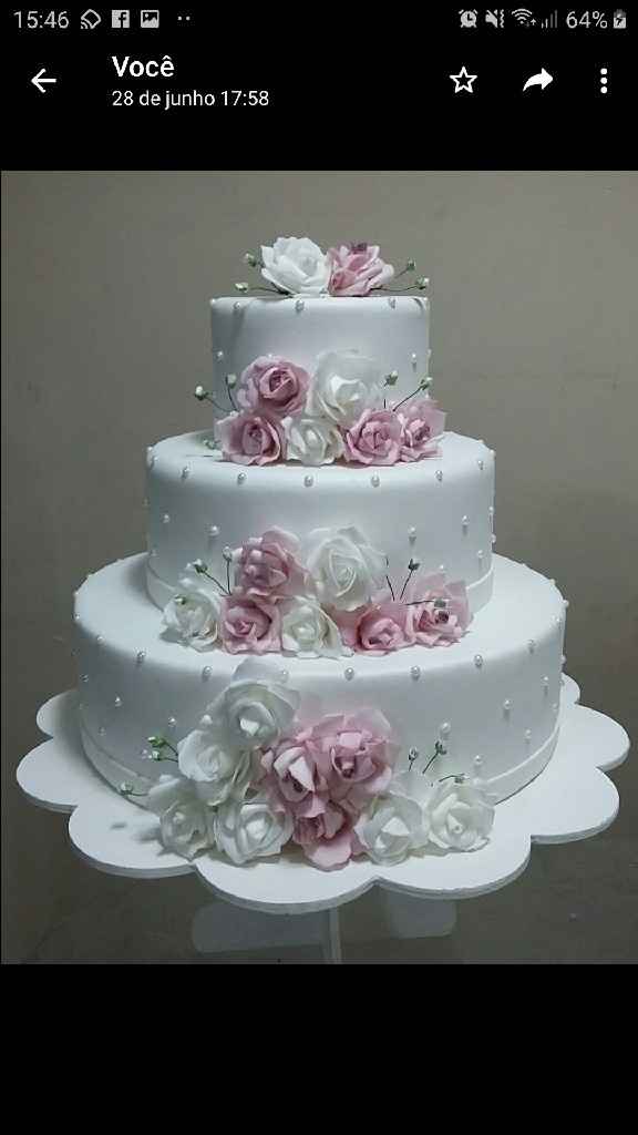 Bolo de casamento romântico ou moderno? - 1
