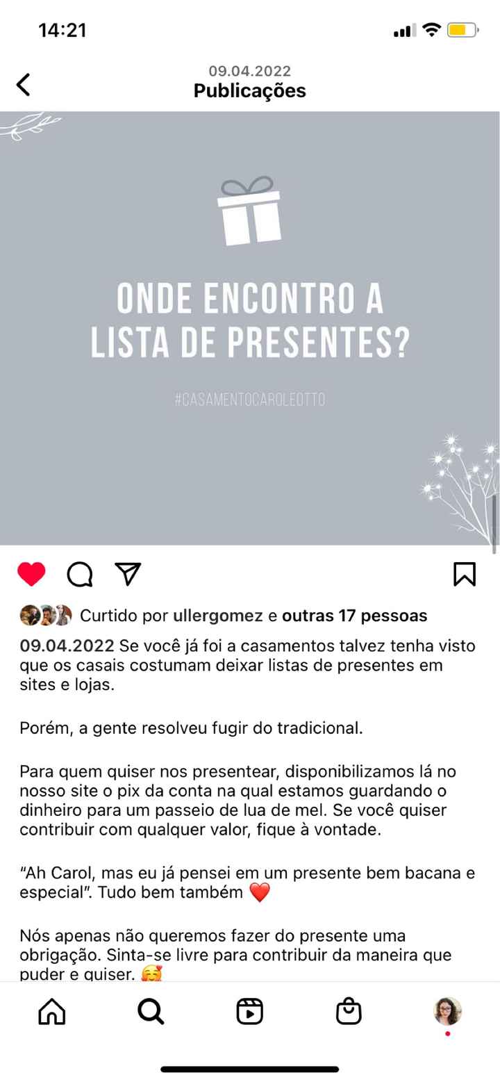 Como falar sobre os presentes de casamento? - 1