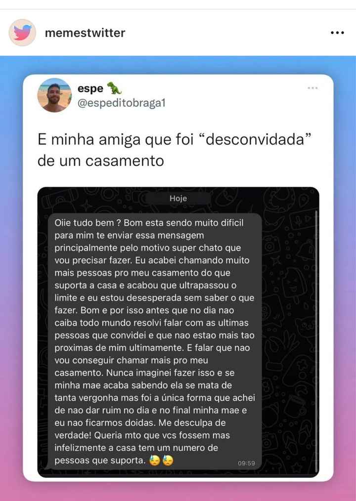 Antes de convidar, confirme a lotação do espaço - 1