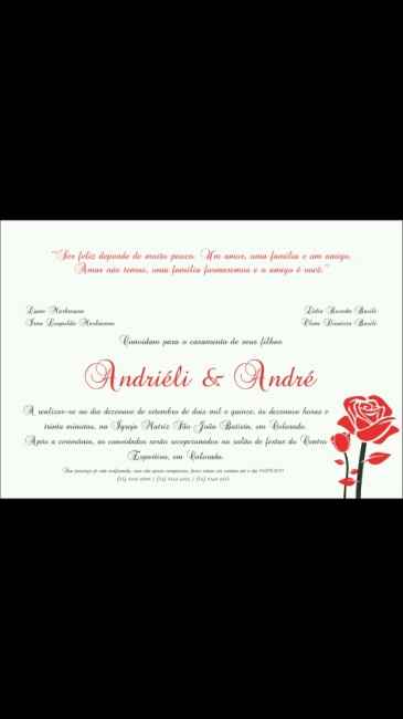 Convites de casamento! - 1