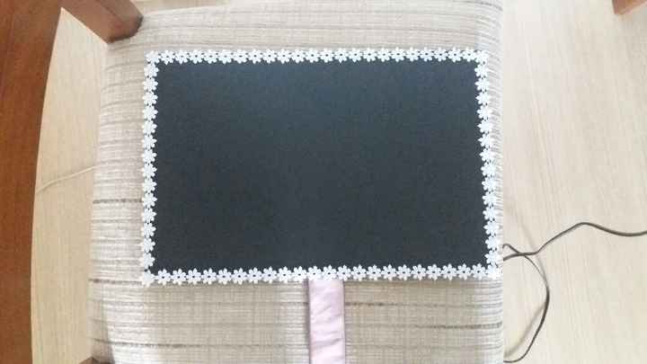 Lousa / plaquinha para cerimonia e festa diy - 4