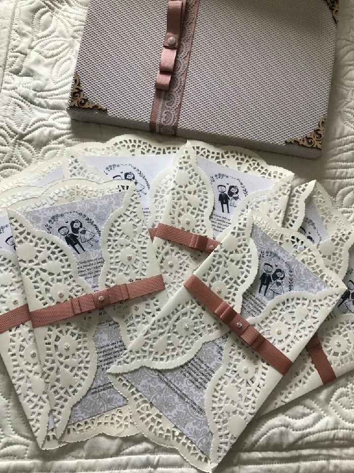 Papel doily para confecção de convites - 1