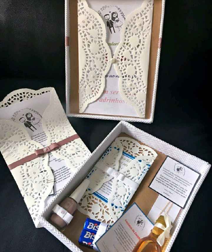 Convites de casamento para os padrinhos - 1